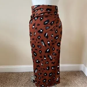 Vici leopard top wrap skirt